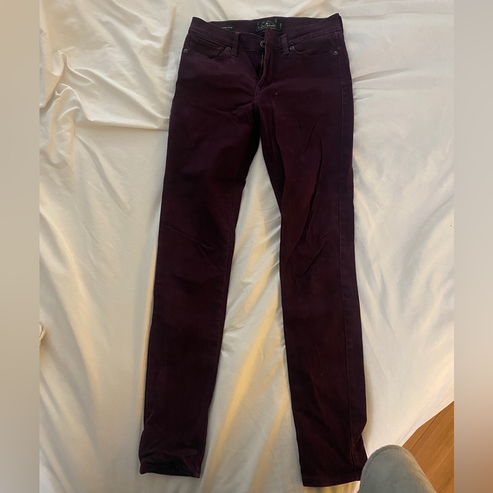 Maroon Lucky Brand Brooke legging jean in great condition